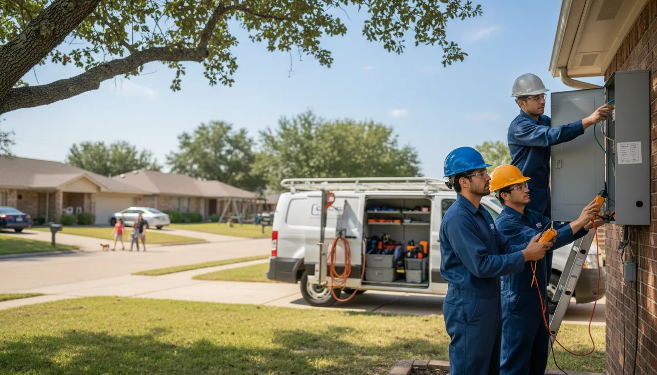 Certified electrician providing emergency electrical services in Mozelle, KY